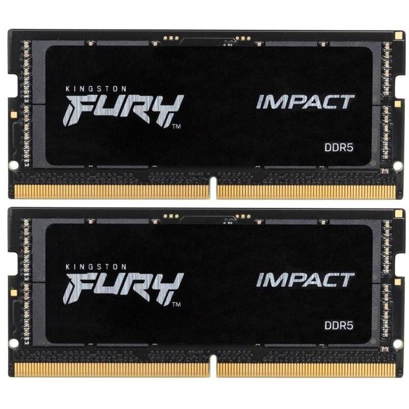 Оперативная память Kingston Fury Impact 16 Гб Kit SO-DIMM DDR5 4800 MHz (KF548S38IBK2-16)