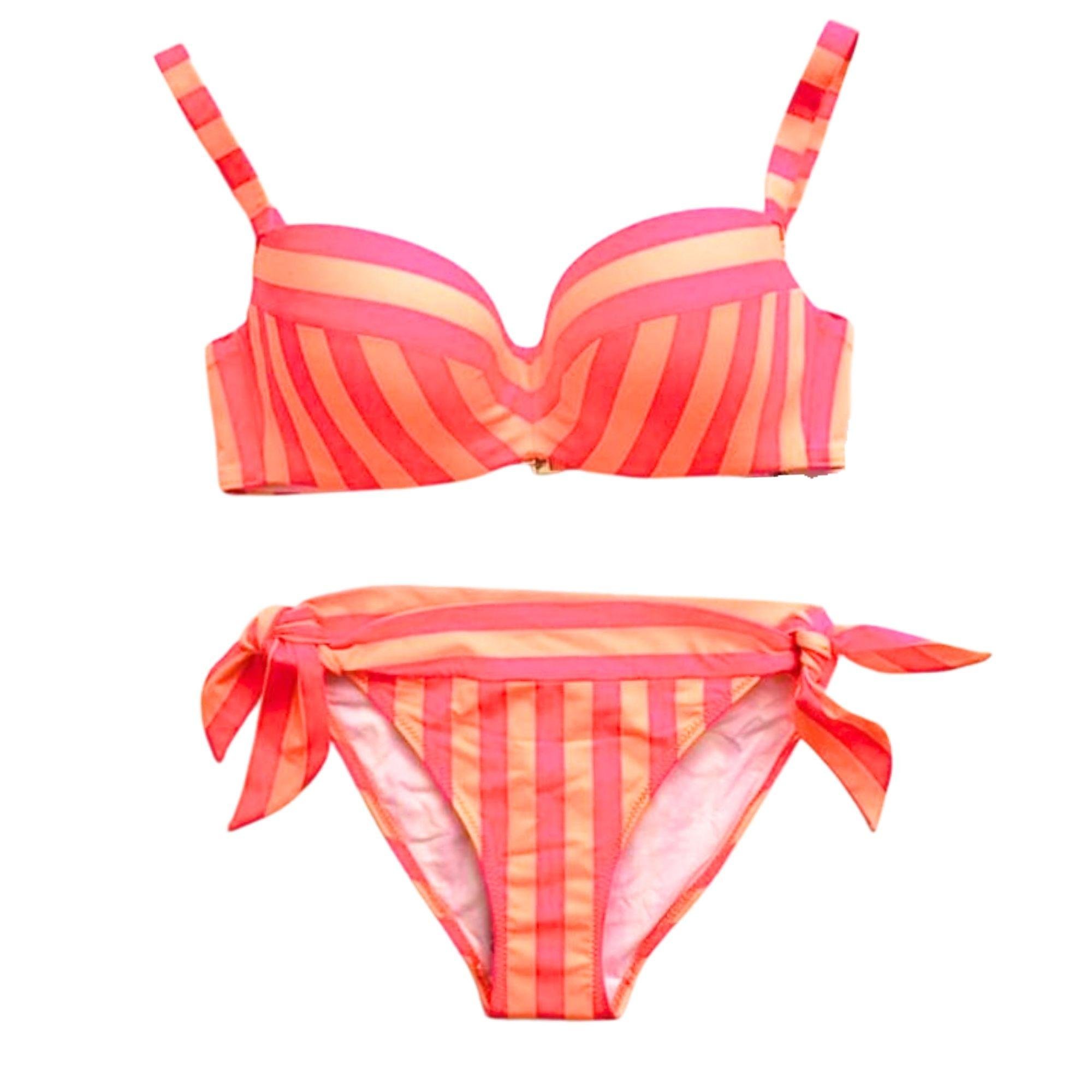 Купальник Toccata в полоску Angela BSg-014 р. 38 Оранжевый