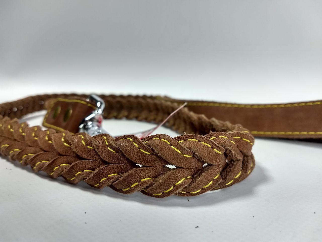 Повідець Happy Pets Ultra Style Коса Коричневий - фото 2 Повідець Happy Pets Ultra Style Коса Коричневий - фото 2