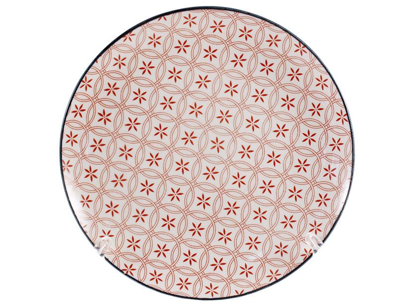 Тарелка Interos Вуаль 24 см Красный (00090292)