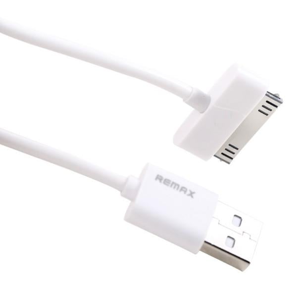 Кабель Remax 30pin Fast Charging iPhone 4/4s 100 см White - фото 4