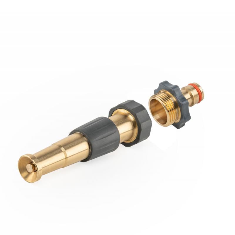 Регулируемый дождевальный наконечник Bradas BRASS SOFT РВ 3/4" с подключением РН 3/4" 12,5 см (BR-S4712)