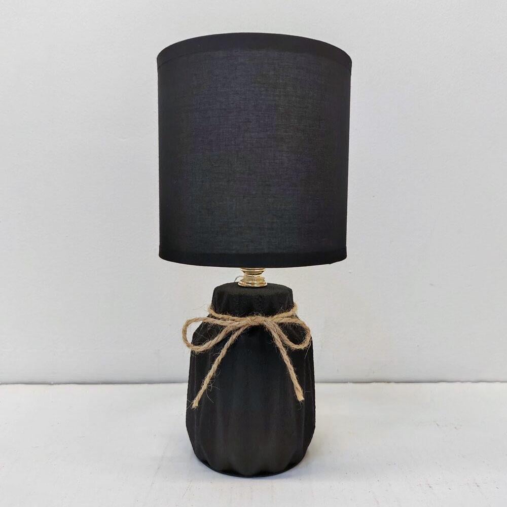 Настільна лампа з абажуром Light House SRS-20040/1T декоративна Чорний