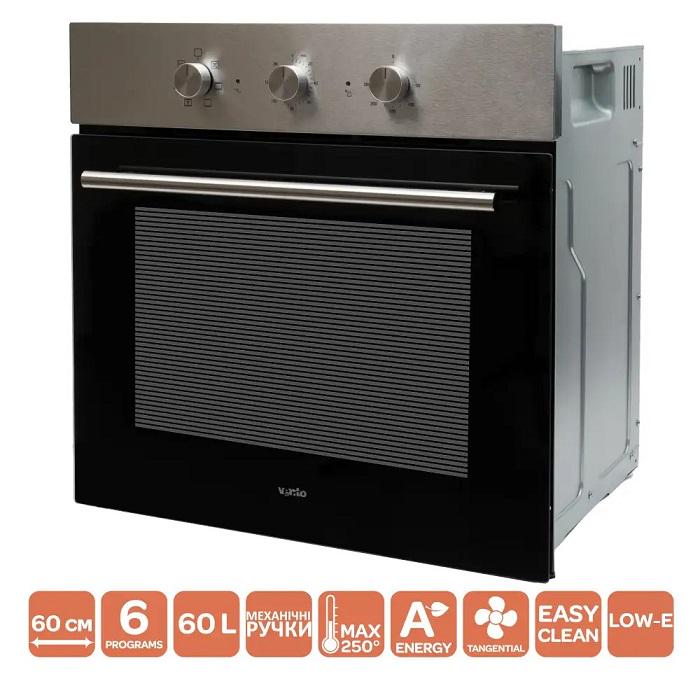 Духовой шкаф электрический Ventolux EO60MT-6K X (11141) - фото 2