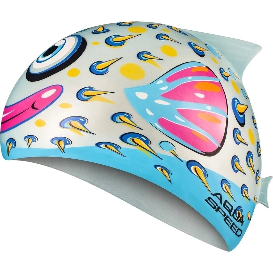 Шапочка для плавания детская Aqua Speed ZOO FISH Голубо-розовый (115-02-fish)