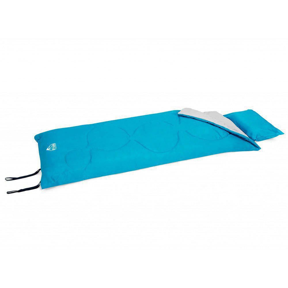 Спальний мішок Bestway 68100 190-84 см наповнювач hollow fibre 220 г/м2 Синій (31567314)