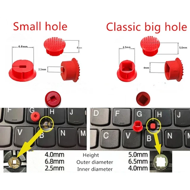Trackpoint для клавиатуры ноутбука Thinkpad, тензометрический джойстик (4 x 4mm) - фото 5 Trackpoint для клавиатуры ноутбука Thinkpad, тензометрический джойстик (4 x 4mm) - фото 5