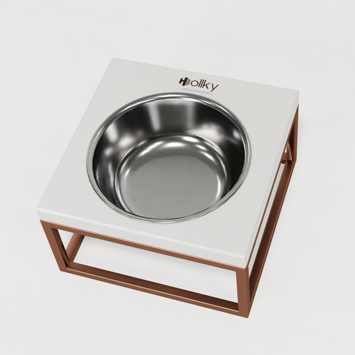 Миска на подставке для кошек и средних собак Hollky Base Solo M 0,8 л (M-212110-GLWH) - фото 8 Миска на подставке для кошек и средних собак Hollky Base Solo M 0,8 л (M-212110-GLWH) - фото 8