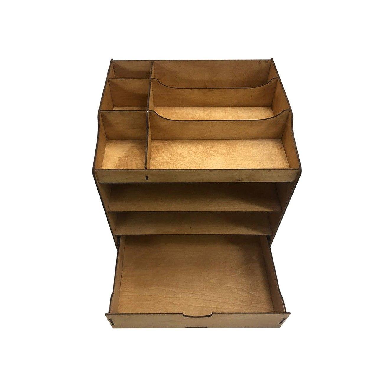 Органайзер для хранения косметики WoodCraft из дерева 28х23х28,5 см - фото 2 Органайзер для хранения косметики WoodCraft из дерева 28х23х28,5 см - фото 2