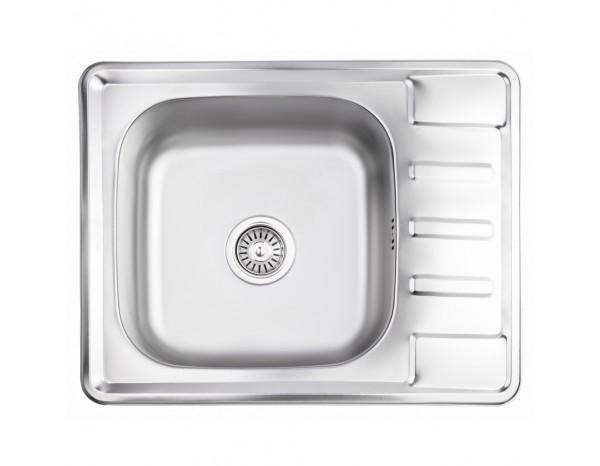 Мийка для кухні Lidz 6350 0,8 мм Satin (LIDZ6350SAT8)