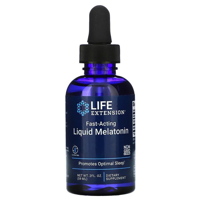 Натуральная добавка Life Extension Fast-Acting Liquid Melatonin, 59 мл Перечная мята (7959V12543)