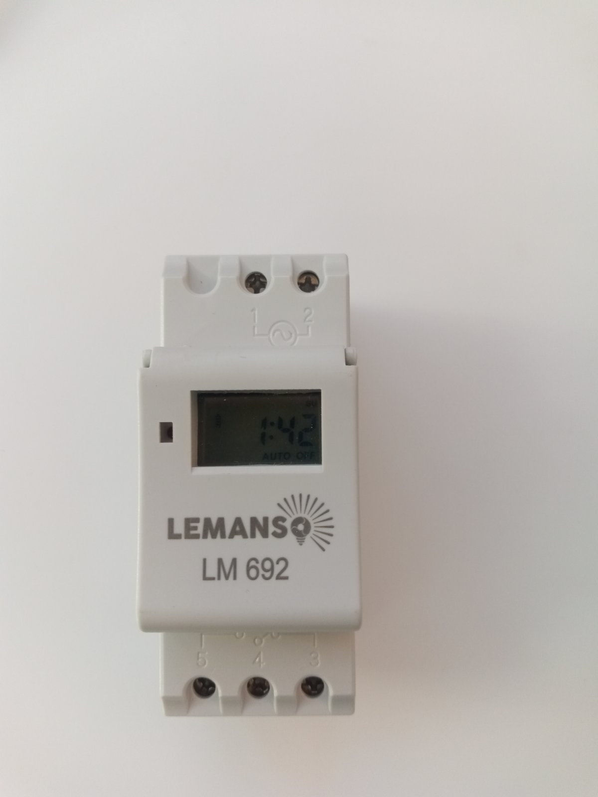 Таймер на DIN-рейку Lemanso NO-NC электронный с крышкой 16А (lm-692) - фото 5