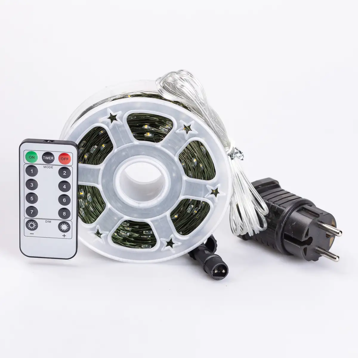 Гирлянда нить GarlandoPro 2000L200MGY Роса 2000 LED 200 м с пультом от сети Желтый (118-107-2000L200MGY) - фото 5 Гирлянда нить GarlandoPro 2000L200MGY Роса 2000 LED 200 м с пультом от сети Желтый (118-107-2000L200MGY) - фото 5