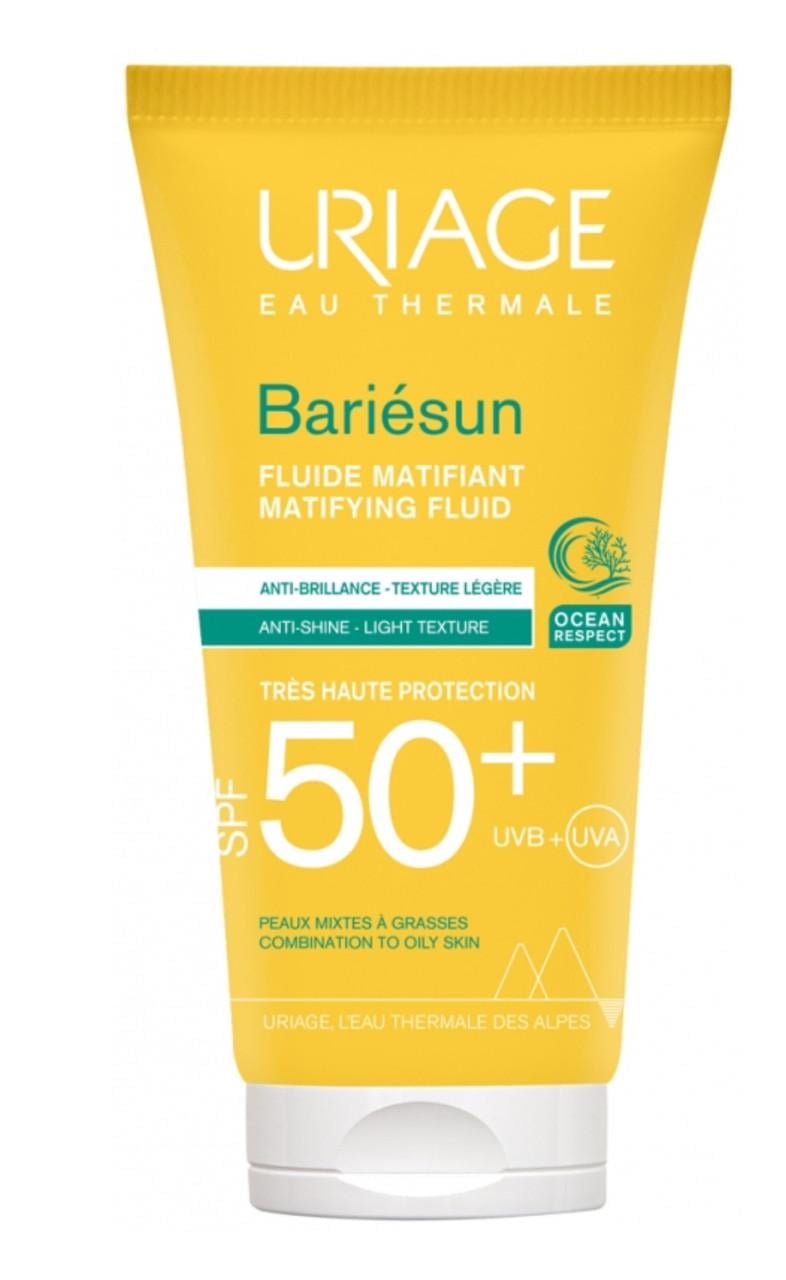 Крем солнцезащитный для комбинированного и жирного типа кожи Uriage Bariesun Mat Fluid SPF50+ 50 мл (2652173788)