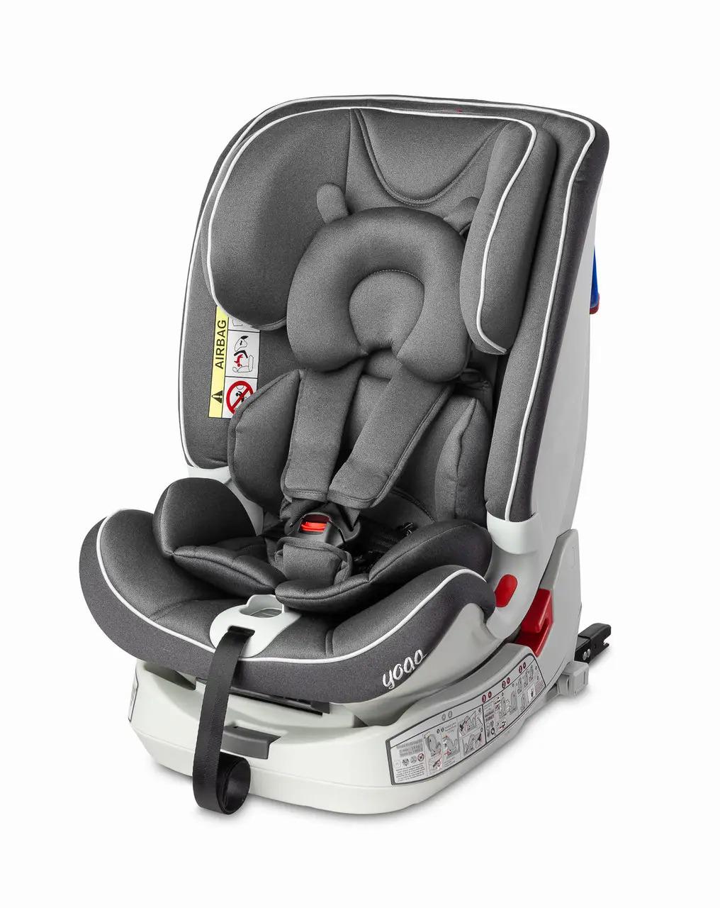 Автокрісло дитяче Caretero Yoga Isofix 0-36 кг 80х46х44 см Графітовий (119926) - фото 4