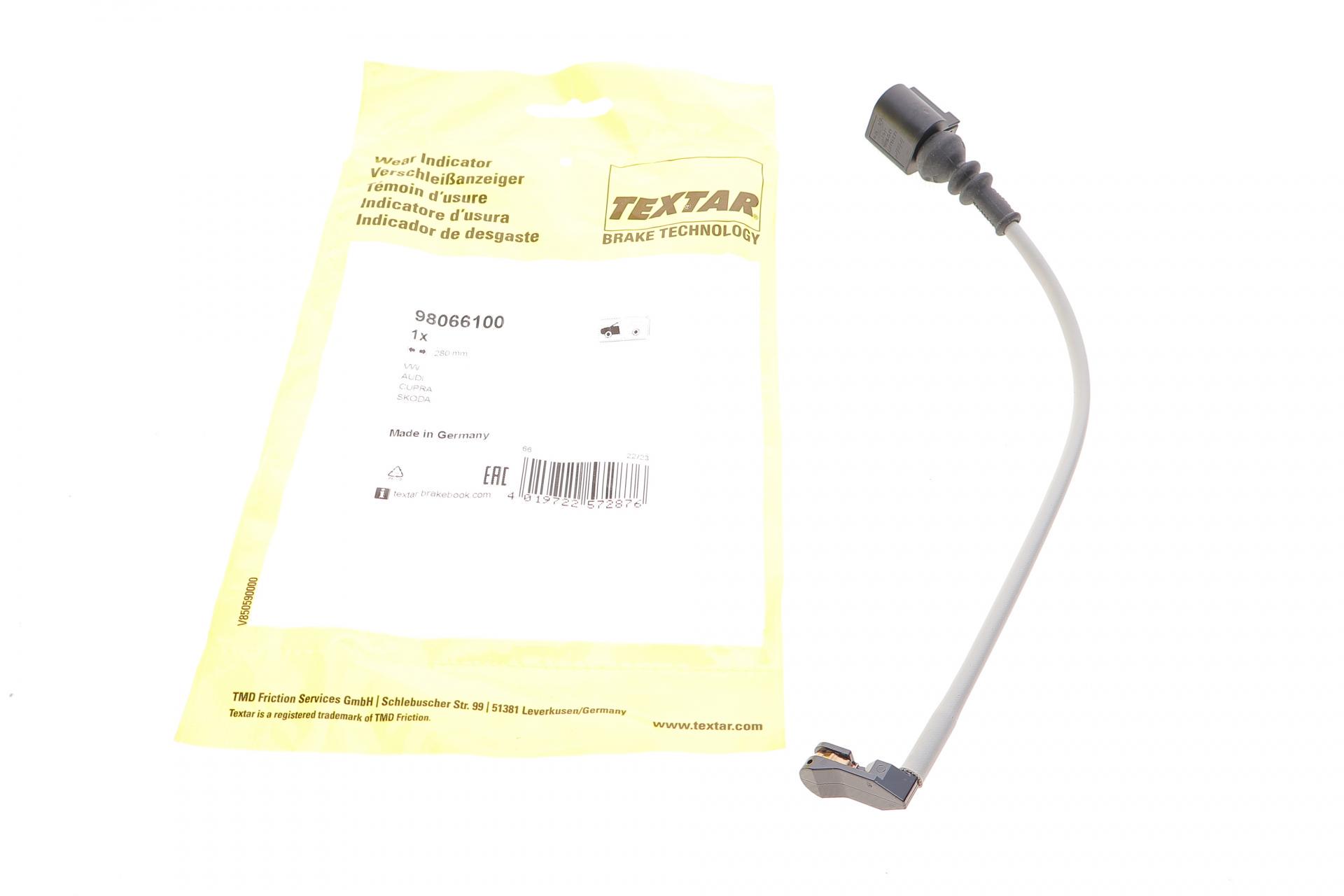 Датчик зносу гальмівних колодок передніх Audi Q4/VW ID.4 21- L 280 мм (98066100)