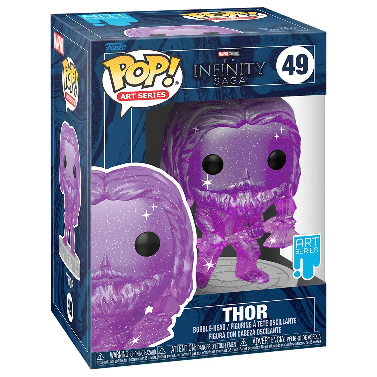 Фігурка колекційна Funko POP! Art Series Bobble Marvel Infinity Saga Thor w/Case Purple (FUN25491662)