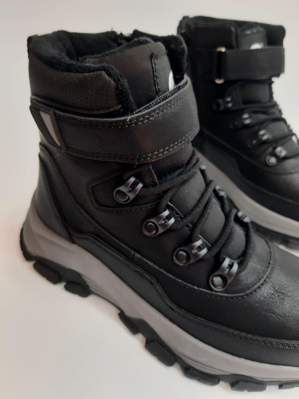 Черевики зимові Clibee для хлопчика р. 35 23,2 см Чорний (615 HС black) - фото 4