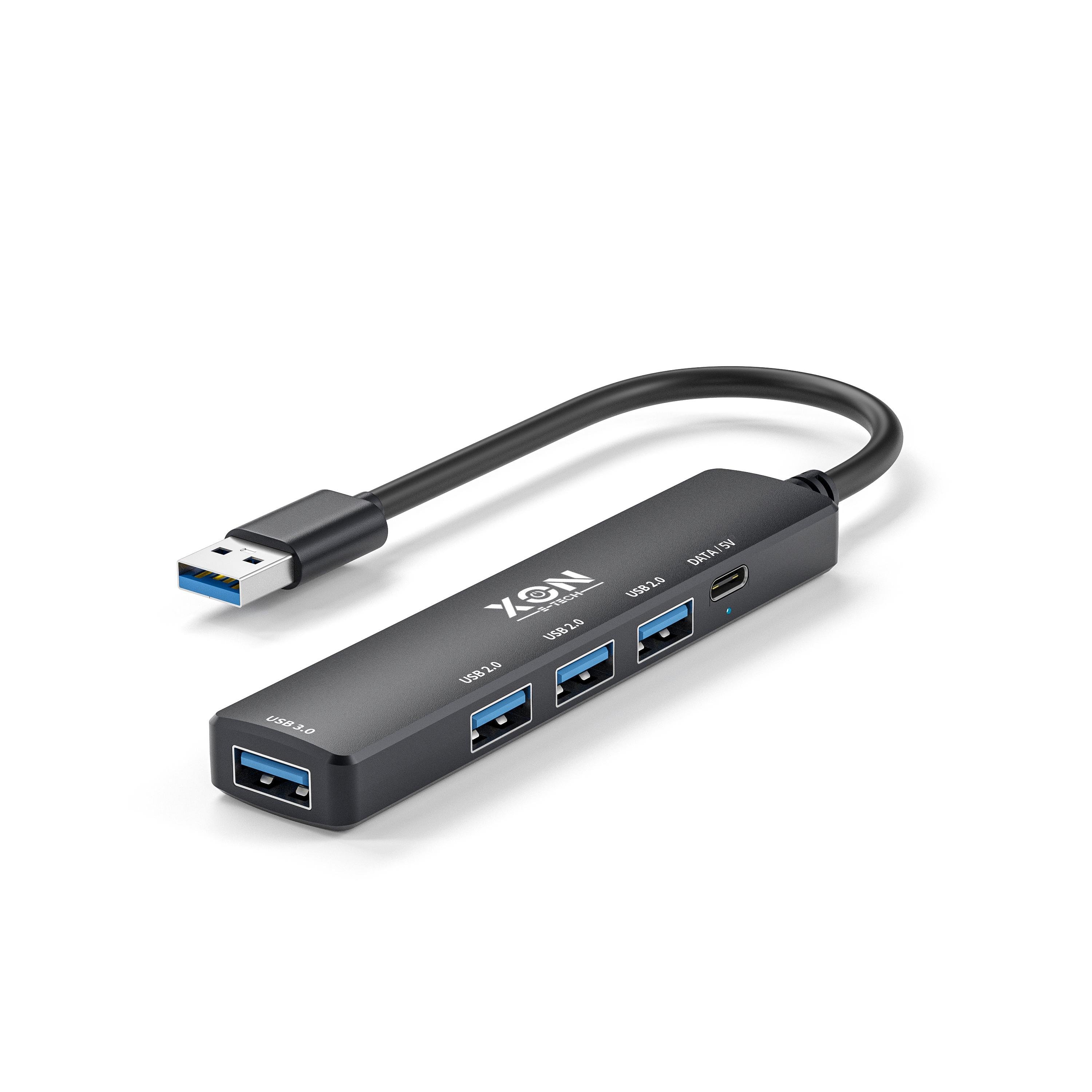 USB-хаб XON SmartHub 5в1 USB 3.0 (Чорний (UHAHP055300B 5115)