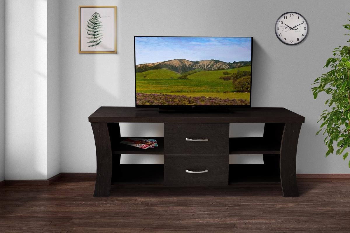 Тумба під ТВ Мікс Меблі ТВ-4 1300х350х480 мм Венге темний