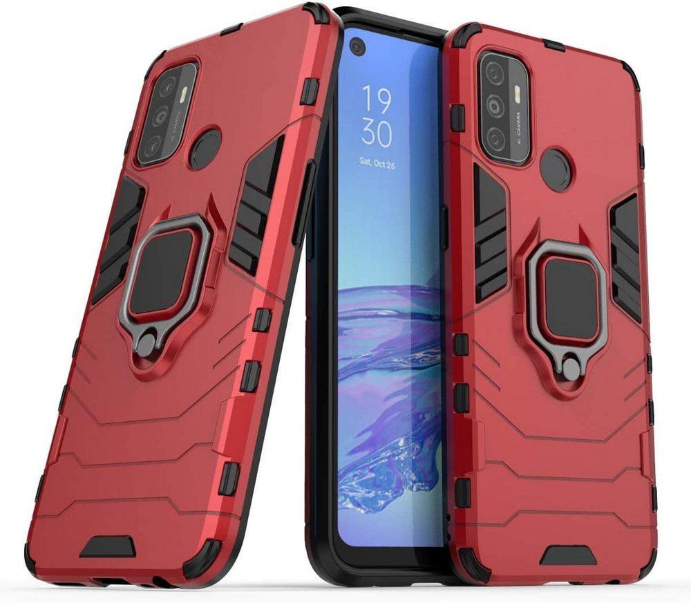 Противоударный чехол OPPO A55 (подставка кольцо) Red (29691-2D) Противоударный чехол OPPO A55 (подставка кольцо) Red (29691-2D)