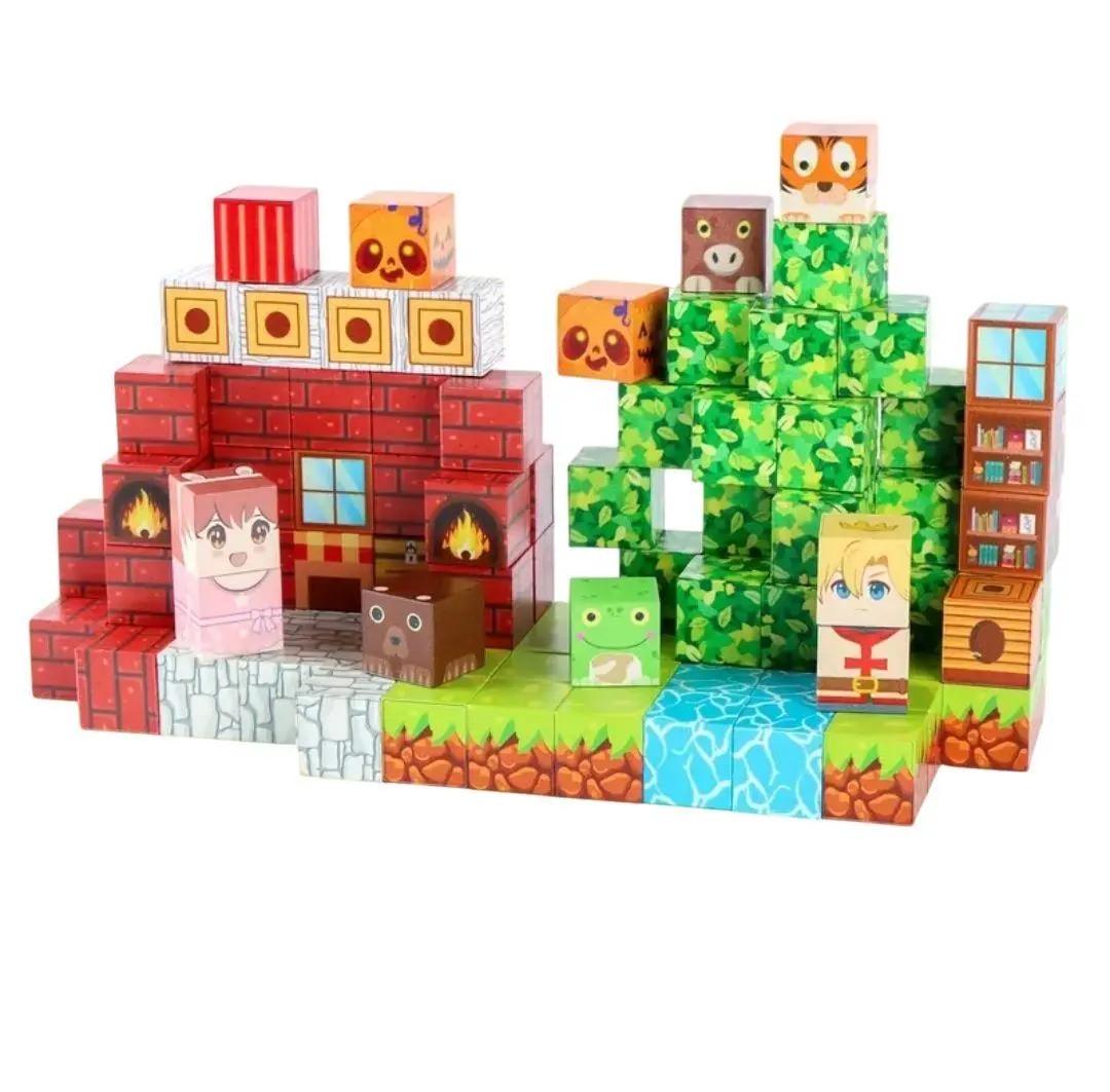 Конструктор магнитный Minecraft 100 блоков