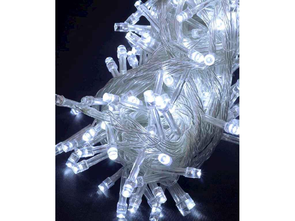 Гірлянда 100LED 6 м Білий/Прозорий провід (1110-03)