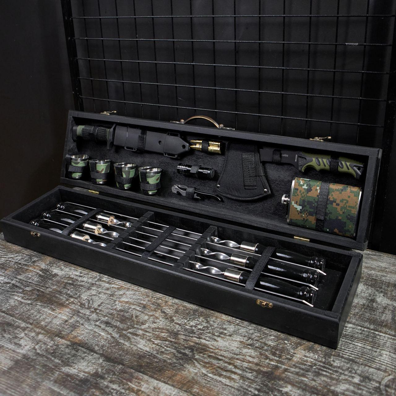 Набор шампуров в кейсе Militari Lux