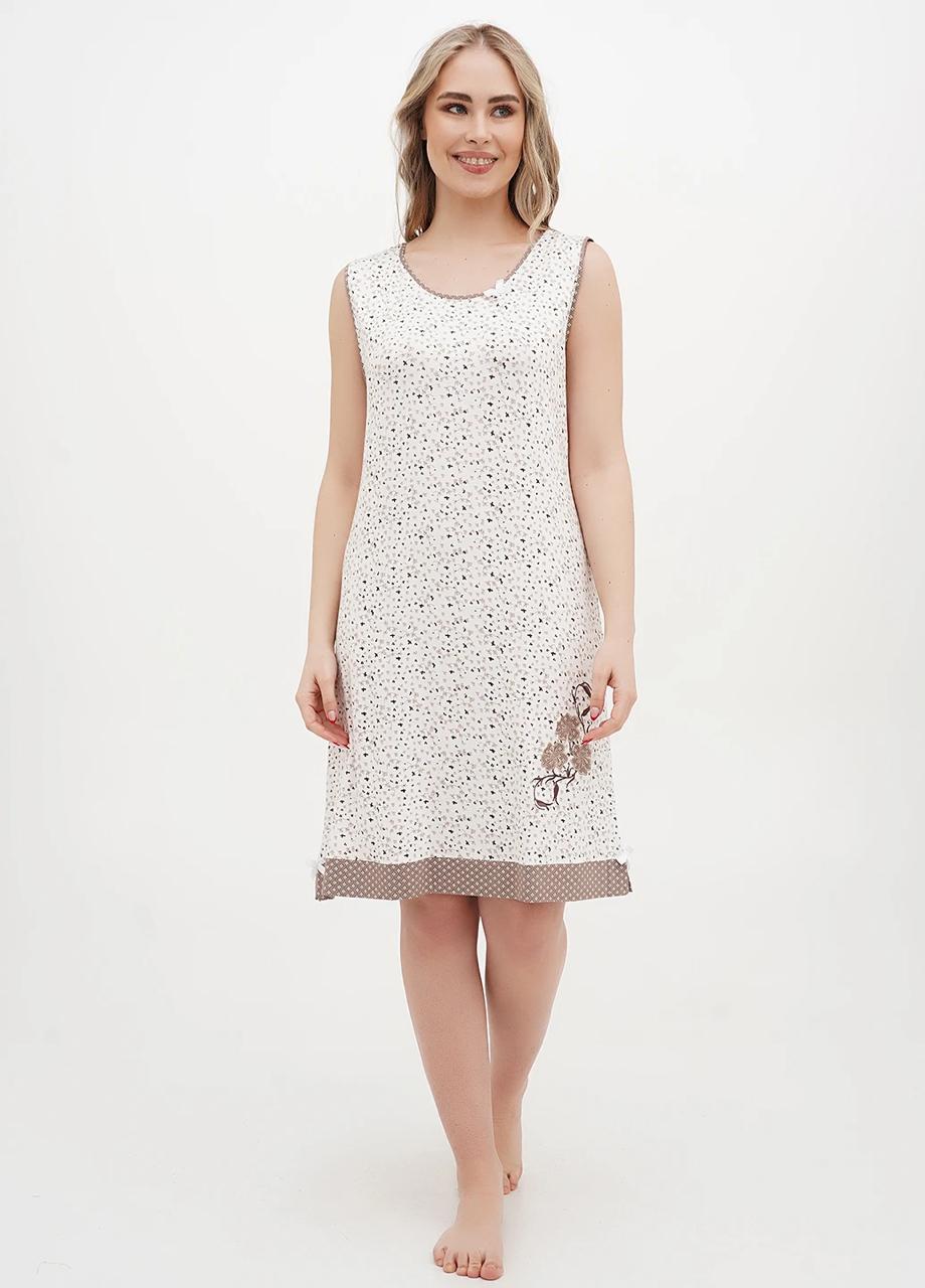 Ночная рубашка женская Cotpark 4XL Молочный (10175-В-В-4XL)