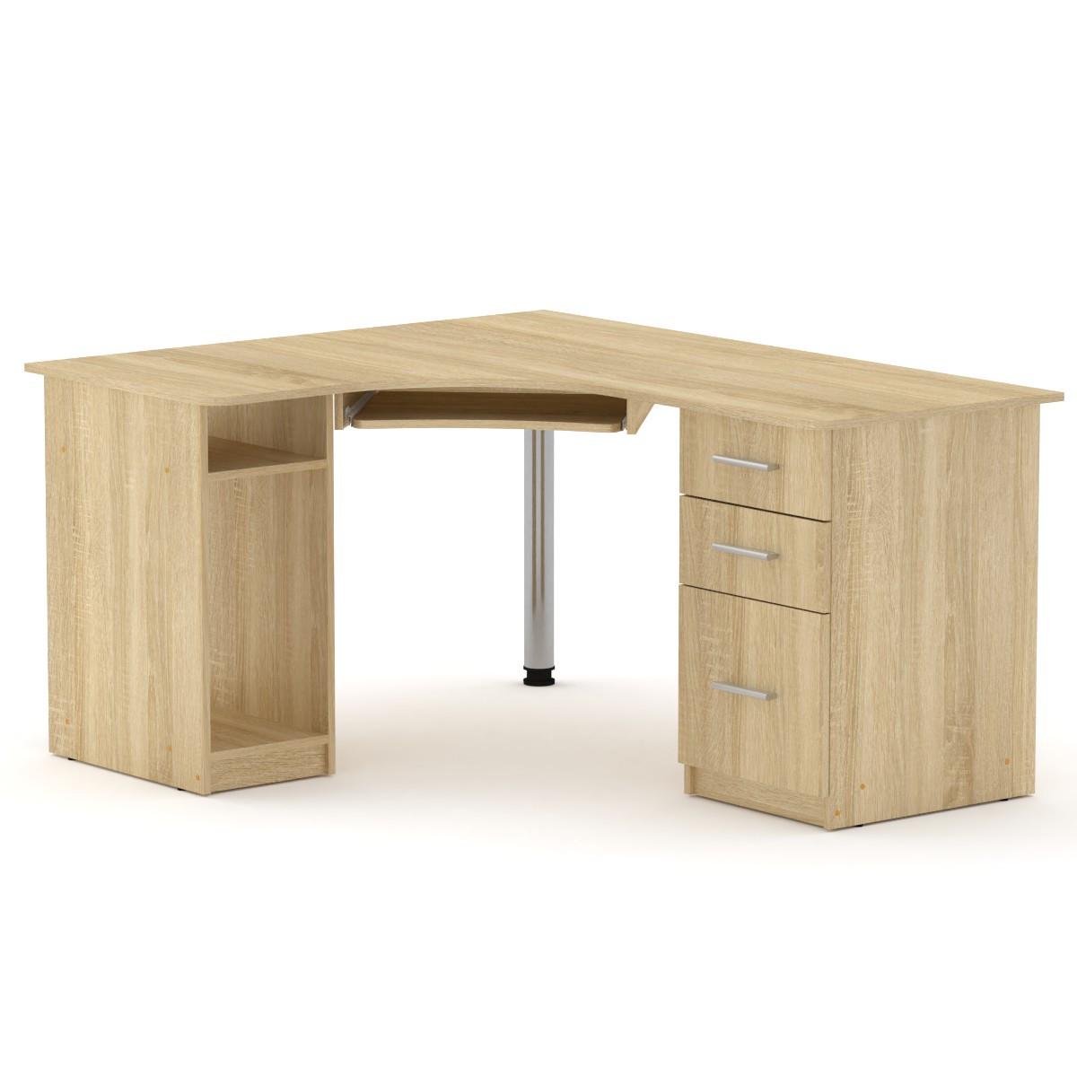 Стіл письмовий кутовий Компаніт СУ-9 150х125х73,6 см Дуб сонома (23164130)
