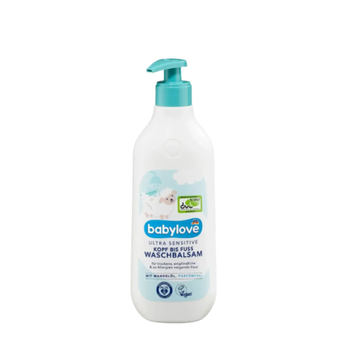 Детский бальзам для купания Babylove Ultra Sensitive От головы до ног 500 мл (4707104)