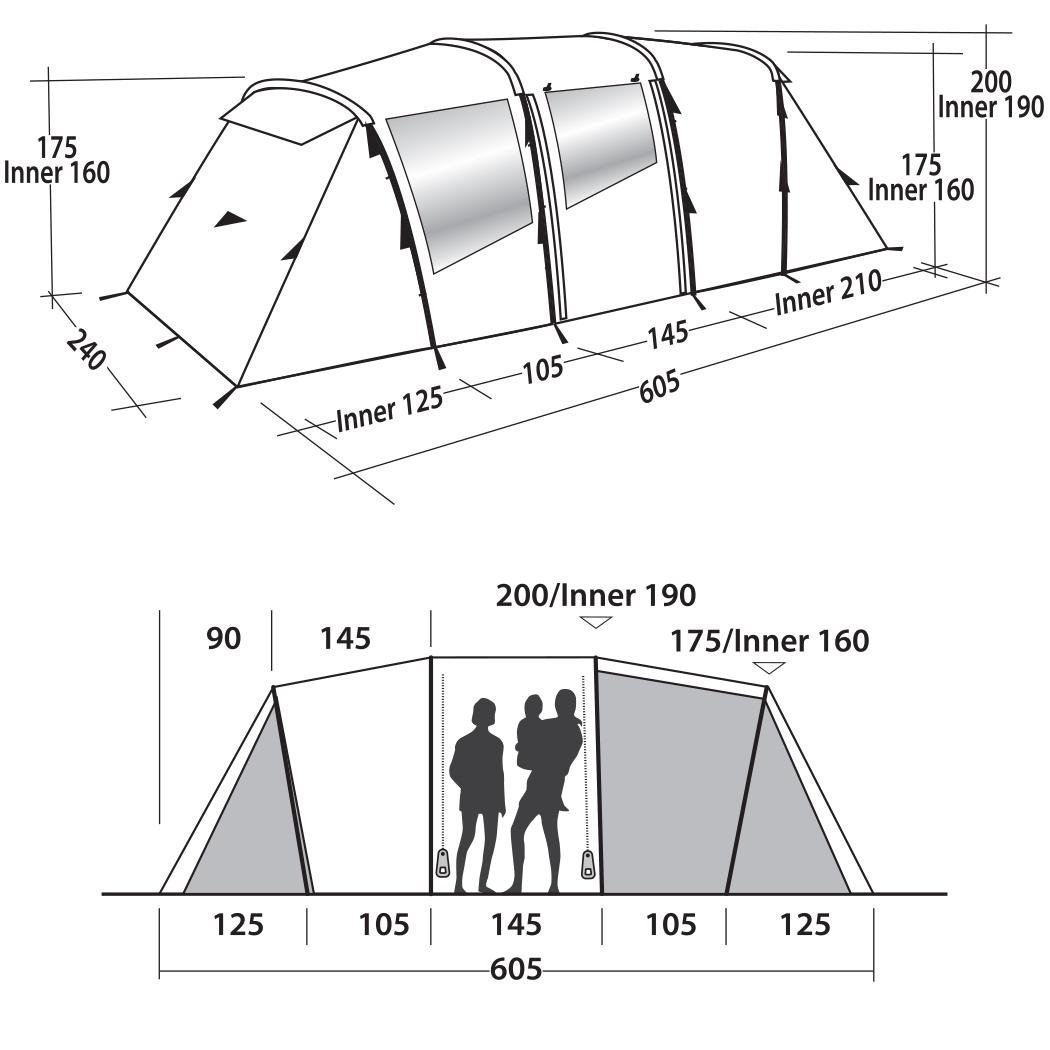 Намет Easy Camp Huntsville Twin 600 Red (120343) - фото 10