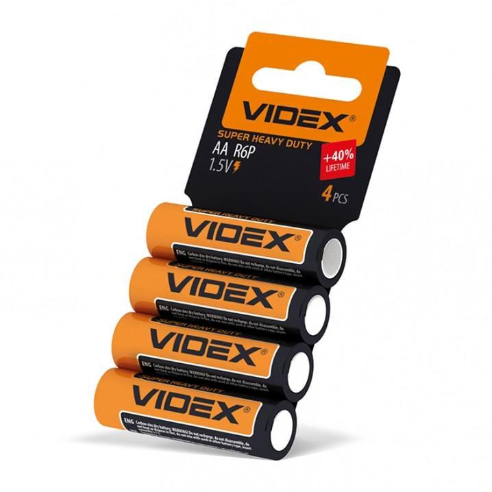 Батарейки солевые Videx R06P/AA Card 4 шт. (1599354573) Батарейки солевые Videx R06P/AA Card 4 шт. (1599354573)