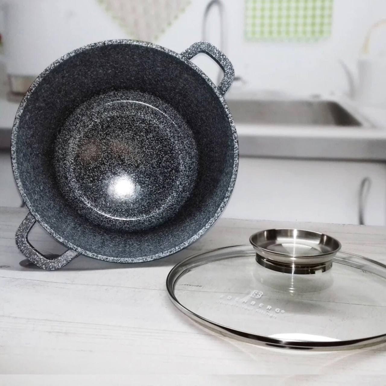 Кастрюля Edenberg с гранитным антипригарным покрытием 10,2 л 28 см (EB-8009) - фото 9 Кастрюля Edenberg с гранитным антипригарным покрытием 10,2 л 28 см (EB-8009) - фото 9