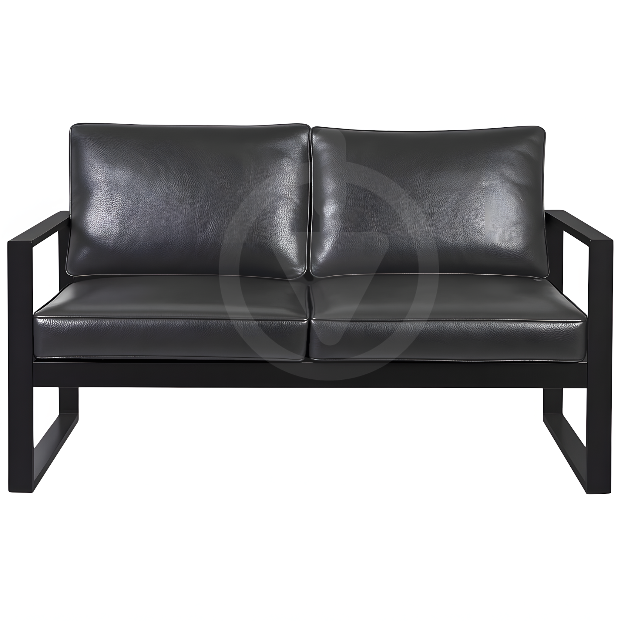 Диван металевий AVVS Бостон лофт з підлокітниками екошкіра 130 см Темно-сірий - фото 2 Диван металевий AVVS Бостон лофт з підлокітниками екошкіра 130 см Темно-сірий - фото 2