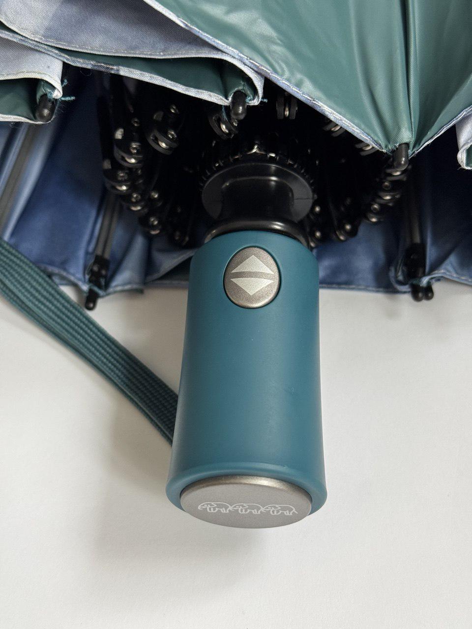 Парасолька-автомат жіноча Три Слона з квітами та однотонним куполом 16 спиць антивітер Синьо-зелений (7569/3) - фото 5 Парасолька-автомат жіноча Три Слона з квітами та однотонним куполом 16 спиць антивітер Синьо-зелений (7569/3) - фото 5