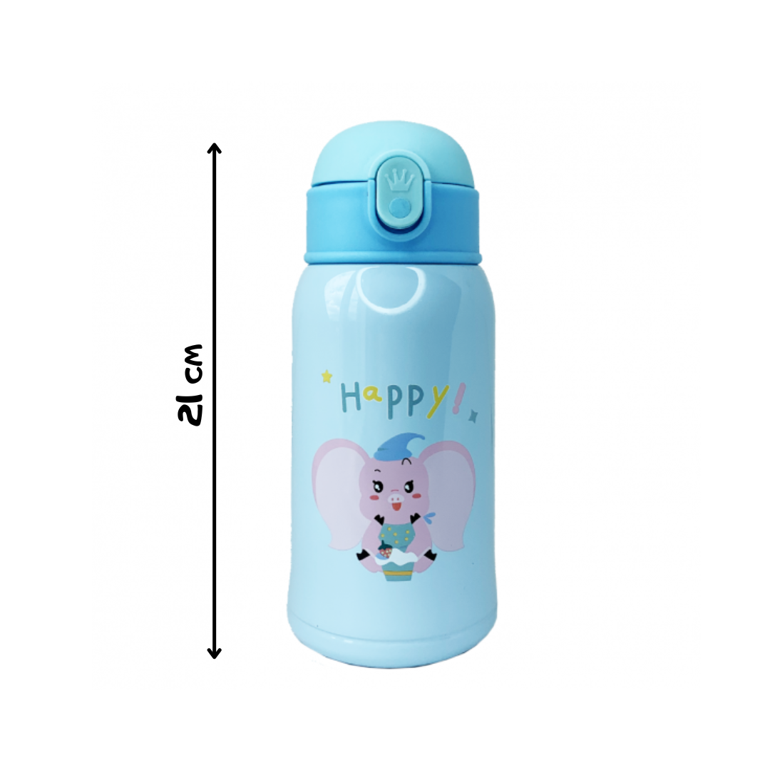 Термос с трубочкой для детей Happy слон 550 мл Розовый (15348646) - фото 6 Термос с трубочкой для детей Happy слон 550 мл Розовый (15348646) - фото 6