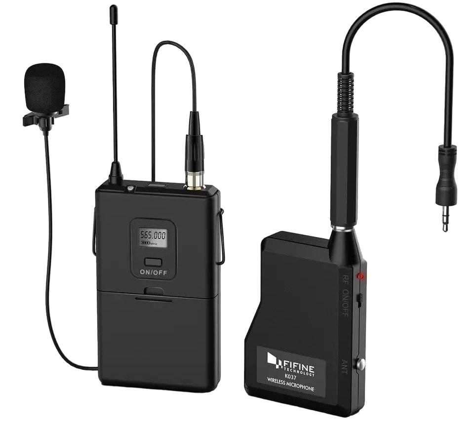 Микрофон петличный беспроводной Fifine K037 Черный (K037)