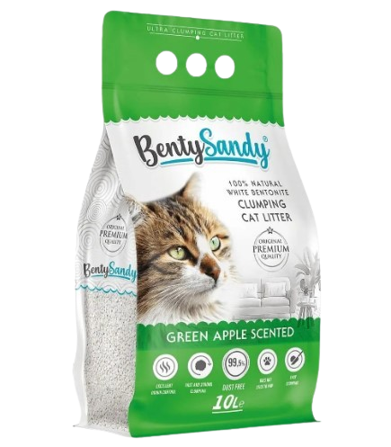 Наповнювач бентонітовий Benty Sandy з ароматом зеленого яблука 10 л (00-00028814)