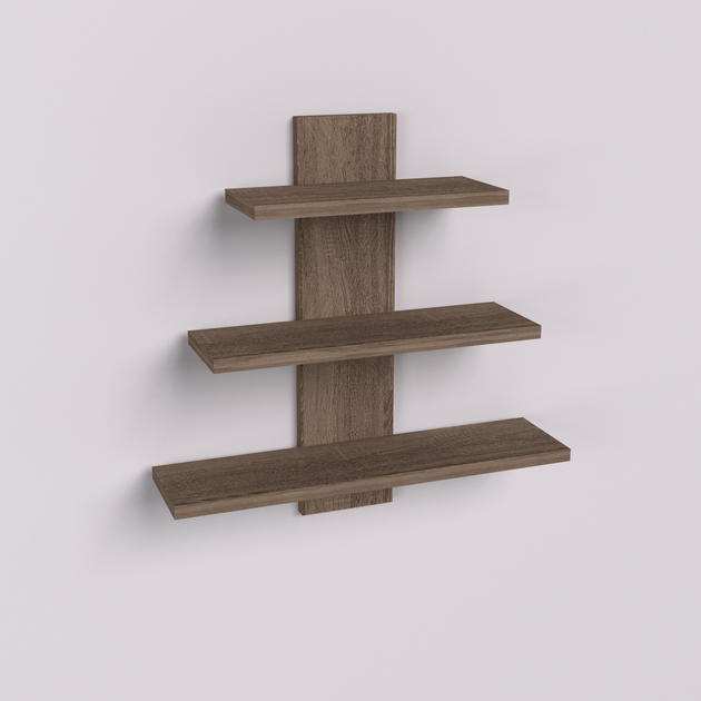 Полка настенная Континент ПН-1 50х14х50 см Дуб трюфель (27327570)