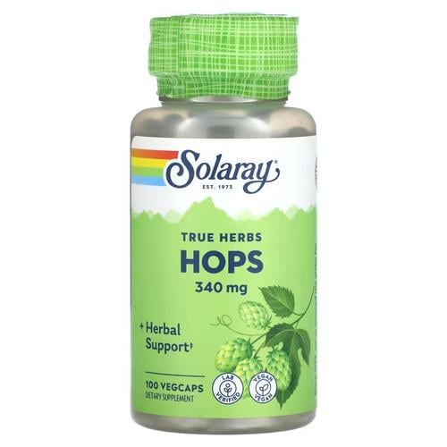 Добавка Solaray HOPS 340 мг 100 Vegcaps (SOR-11330)