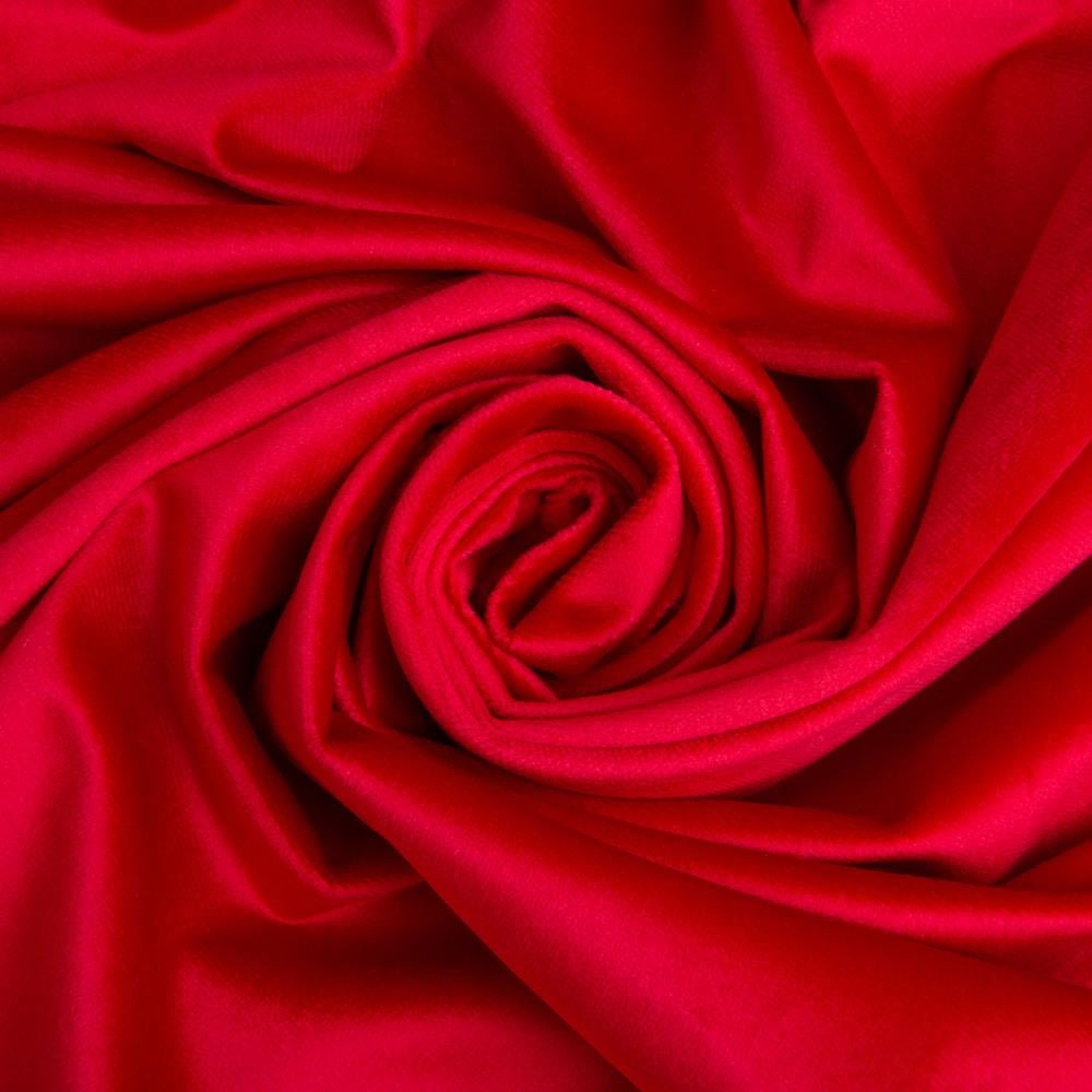 Ткань велюр однотонный Вайлет 290 гр/м2 150 см Гранат (26880)