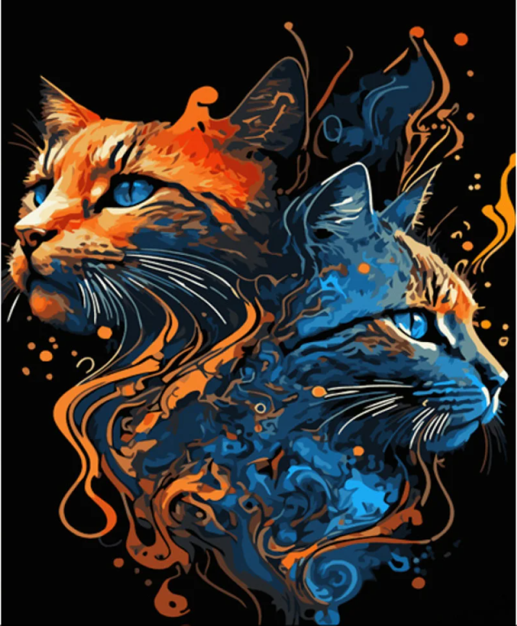 Картина за номерами Strateg Протилежність 40х50 см (GS1004)