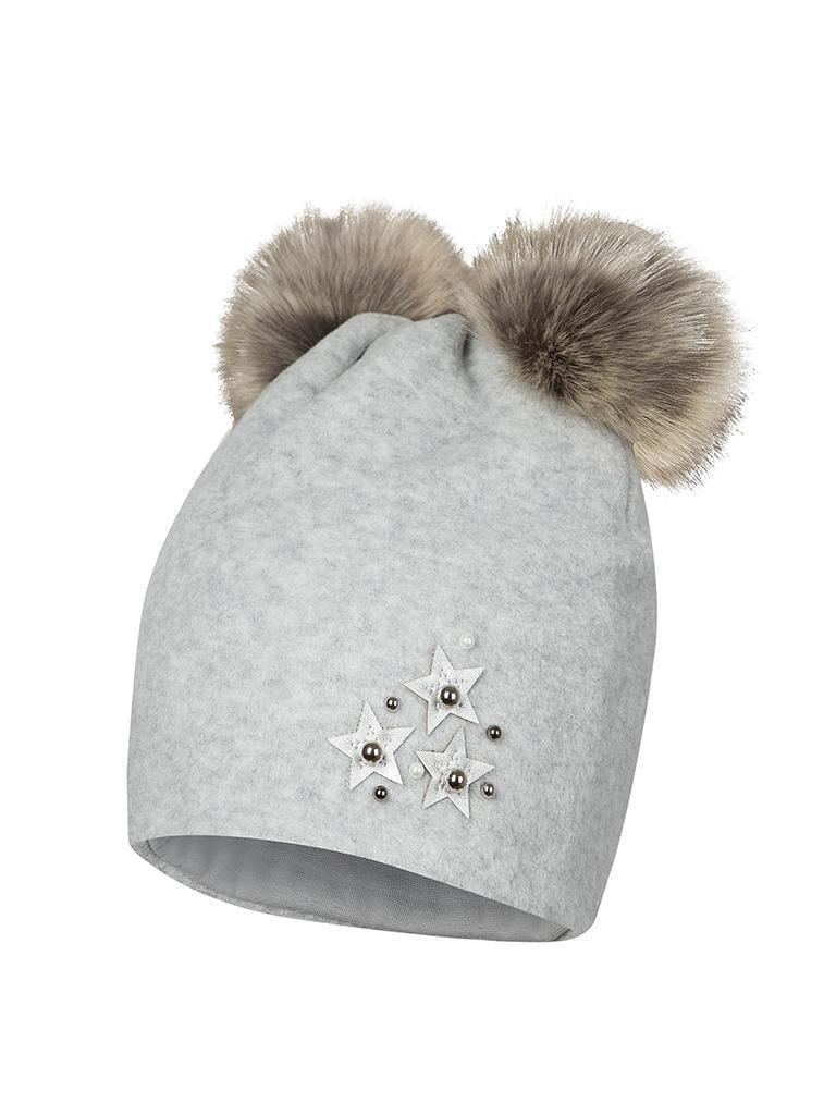 Шапка зимняя Broel р. 55 Светло-серый (CATERINA)