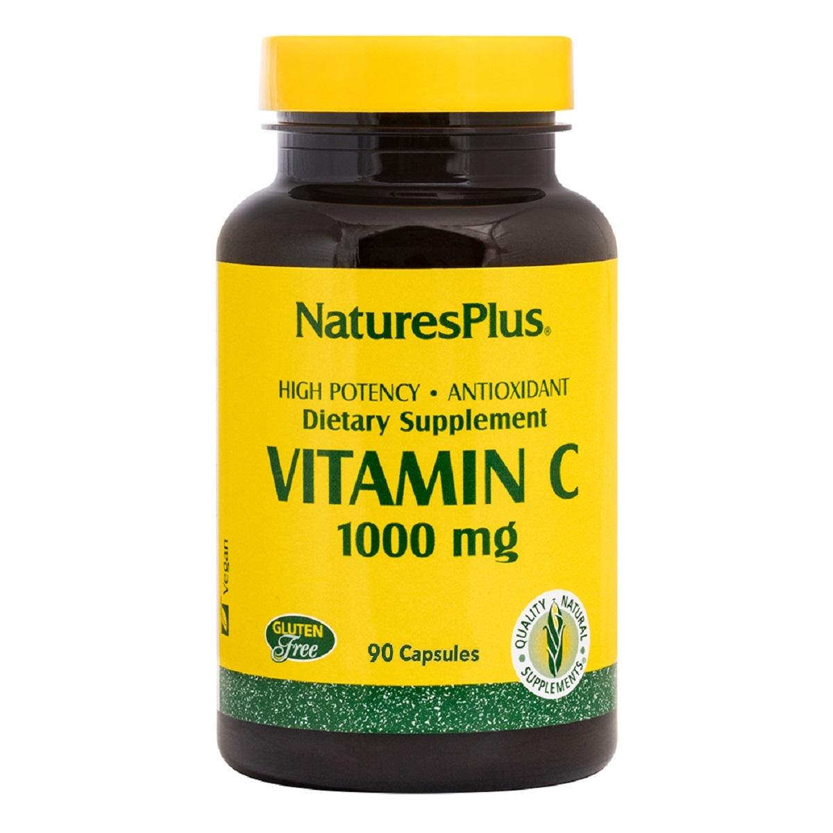 Витамин C Vitamin C Natures Plus 90 капс. 1000 мг (4958)