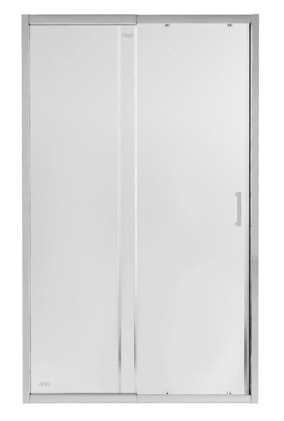 Душові двері в нішу Qtap Taurus CRM2013-14.C6 130-140x200 см скло Clear 6 мм покриття CalcLess (TAUCRM201314C6)