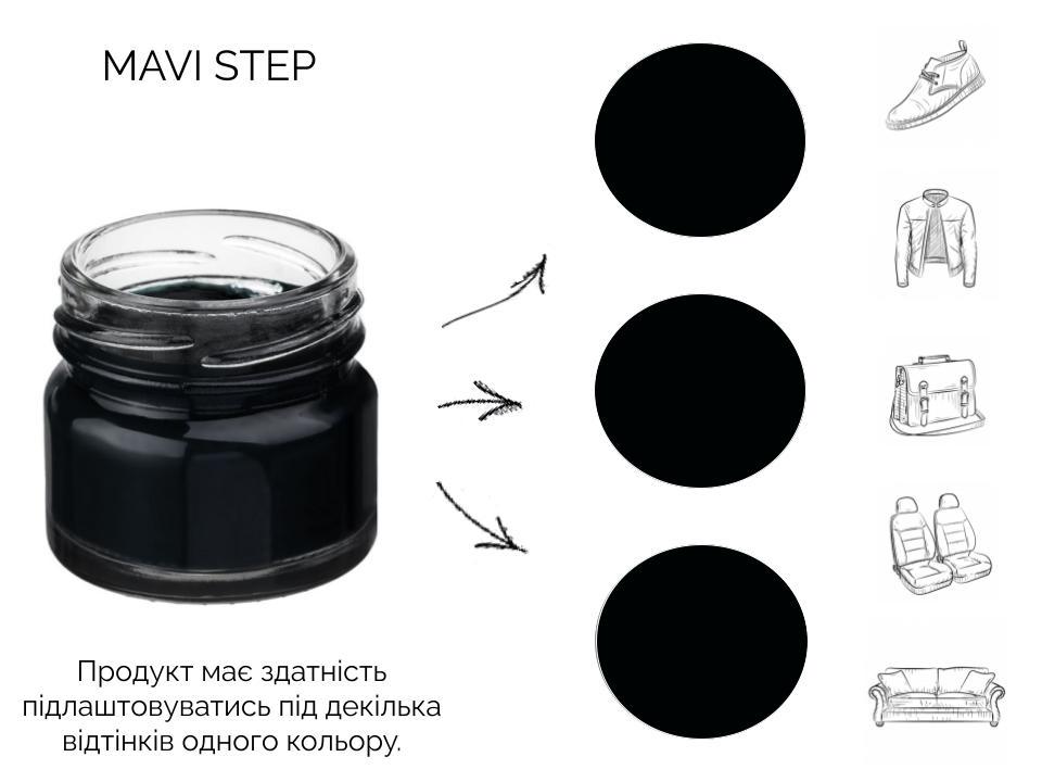 Крем для взуття та шкіри Mavi Step Creme de Beaute 50 мл Чорний (C01/118/050) - фото 3