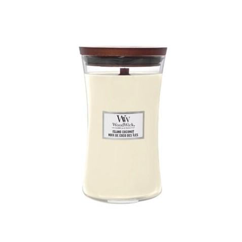 Свеча ароматическая Woodwick Large Island Coconut с ароматом кокоса/ананаса 609 г (1718561038) - фото 1