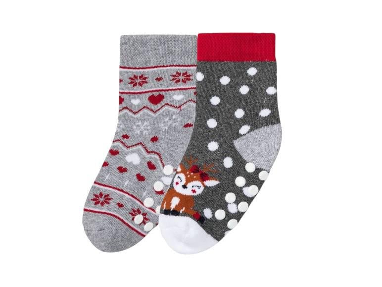 Термошкарпетки махрові Lupilu дитячі 2 пари р. 27-30 4-6 років Сірий/Червоний Термошкарпетки махрові Lupilu дитячі 2 пари р. 27-30 4-6 років Сірий/Червоний