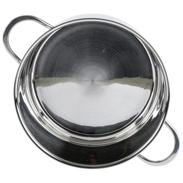 Кастрюля со стеклянной крышкой Axentia Brilliant d 24 см 5,8 л из нержавеющей стали 13 см (135942) - фото 8